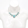 Native Turquoise V-shaped Alloy Necklace