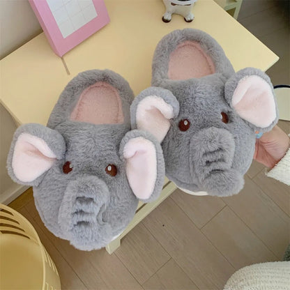 Elephant Cotton Slippers Soft Sole Cotton