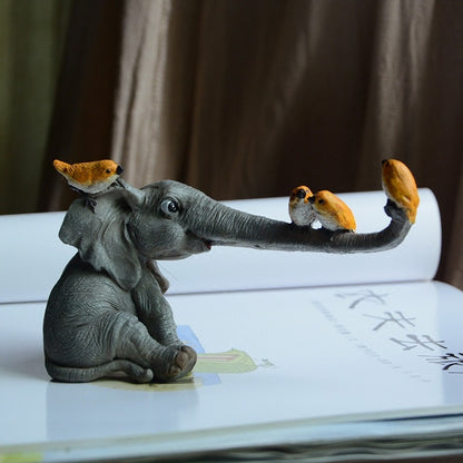 Elephant Cute Figurines Ornaments