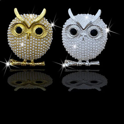 Owl Pearl Perfume Clip Car