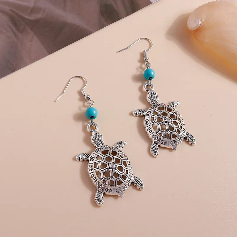 Native Turtle Drop Earrings