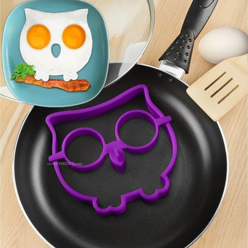 Owl Silicone Shaped Fried Egg Molds Pancake Nonstick