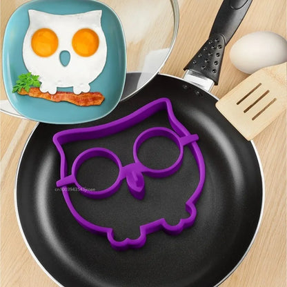 Owl Silicone Shaped Fried Egg Molds Pancake Nonstick