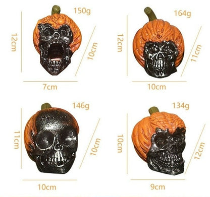 Evil Pumpkin Skull Halloween Pumpkin Ornaments