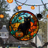 Halloween Cat PVC Window Glass Stickers Glue Free