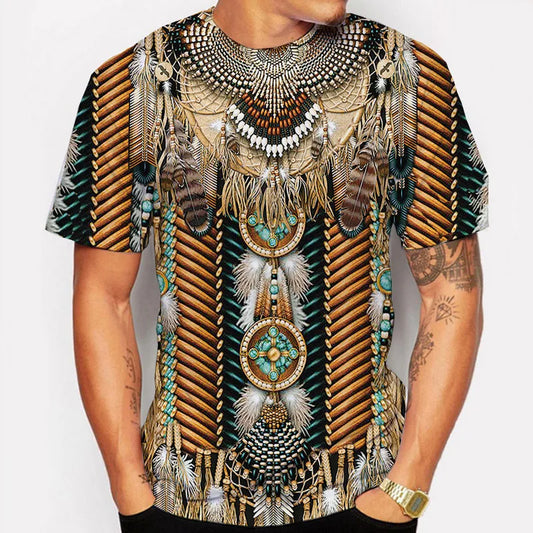 Native Men's T-shirt Round Neck