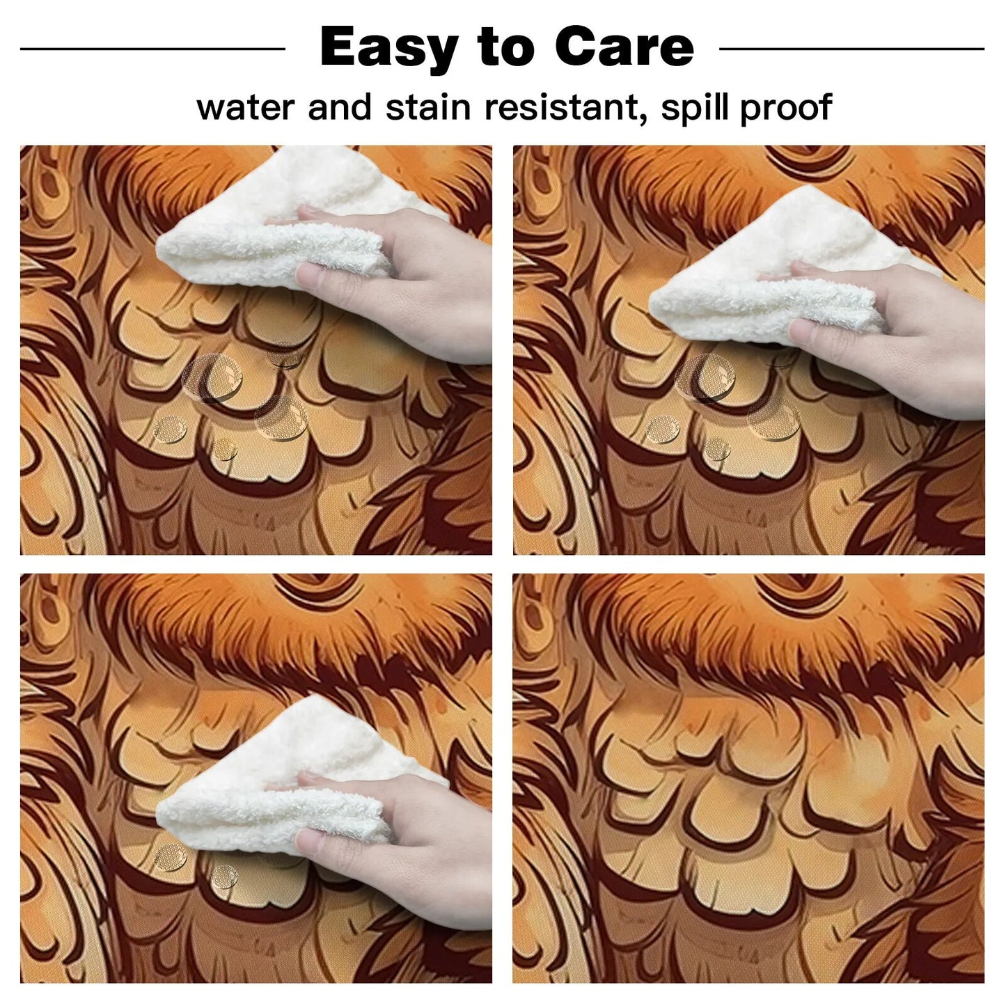 Owl Round Tablecloth Waterproof