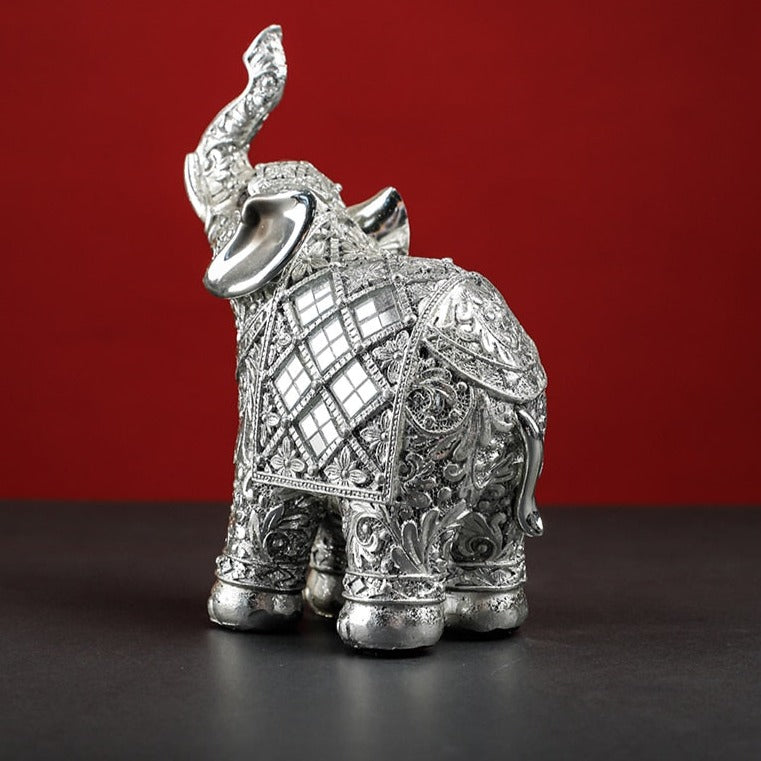 Elephant Statue Sculpture Figurine Resin