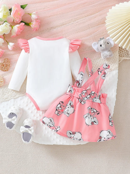 Elephant Suit Three-Piece Set for 0-24 Months