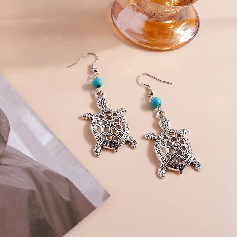 Native Turtle Drop Earrings