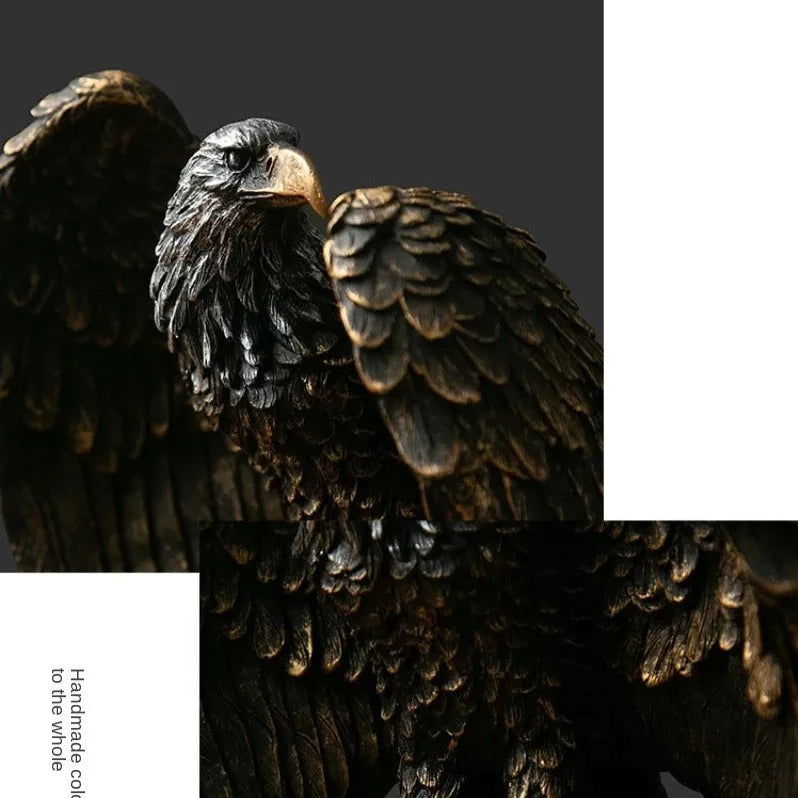 Native Eagle Bronze Resin Statue