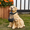 Dog Statue Solar Garden Light Resin