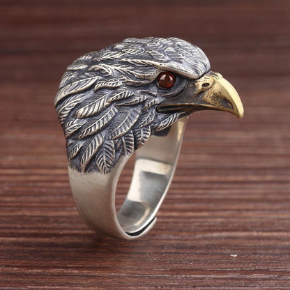 Native Vintage Eagle Ring Adjustable Size