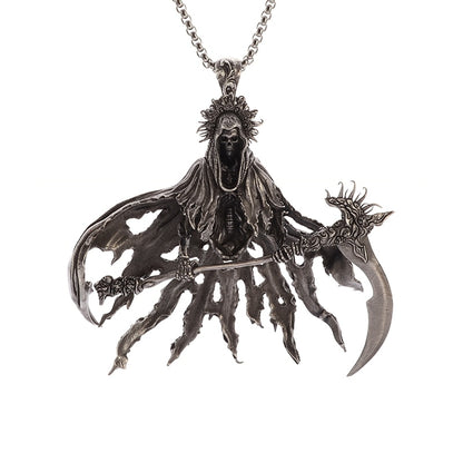 Death Devil Skull Pendant Necklace