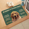 Dog Golden Retriever Doormat 3D Print Non-Slip