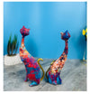 Painted Graffiti Cat Resin Abstract Statue