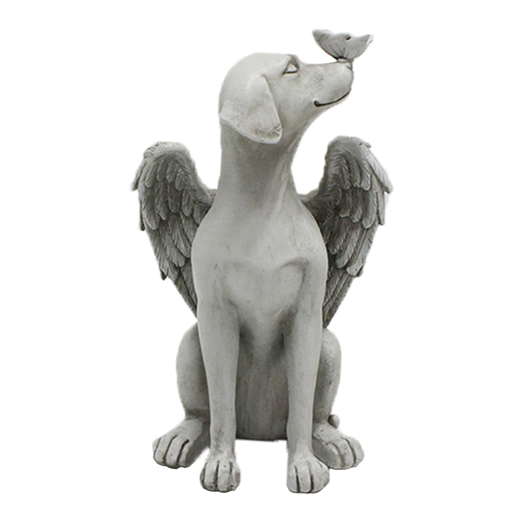 Angel Dog Sculpture Resin Figurine