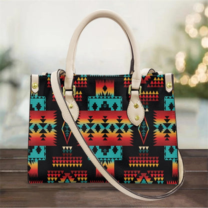 Native Tribal Printing Leather Handbags