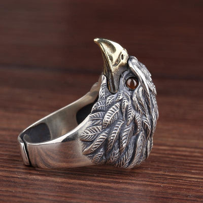 Native Vintage Eagle Ring Adjustable Size