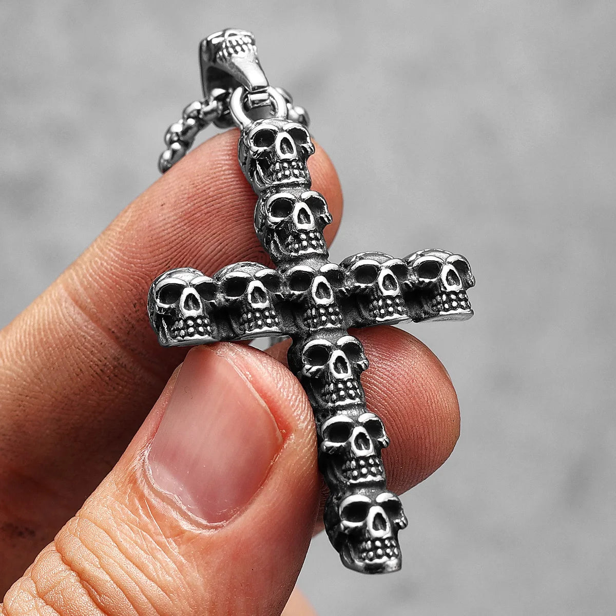 Skull Cross Stainless Steel Necklaces Pendants