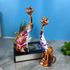 Painted Graffiti Cat Resin Abstract Statue