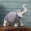 Elephant Statue Ornament Blue And White Porcelain