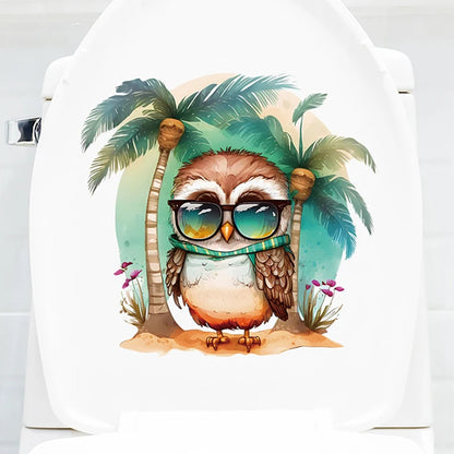 Owl Cartoon Wall Sticker