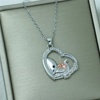 Elephant Necklace Mother's Day Gift Daughter Gifts Jewelry Zircon