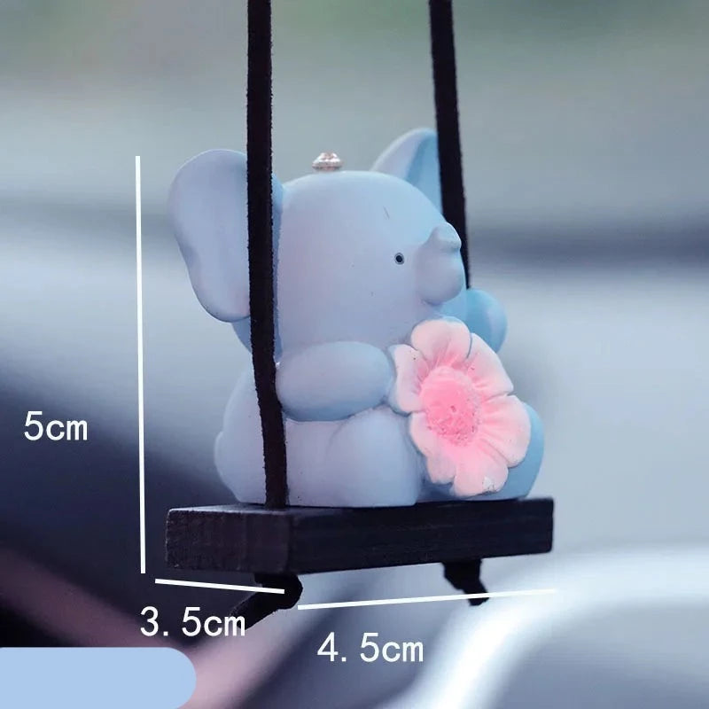 Elephant Car Hangings Swing Auto Pendant Interior