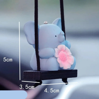 Elephant Car Hangings Swing Auto Pendant Interior