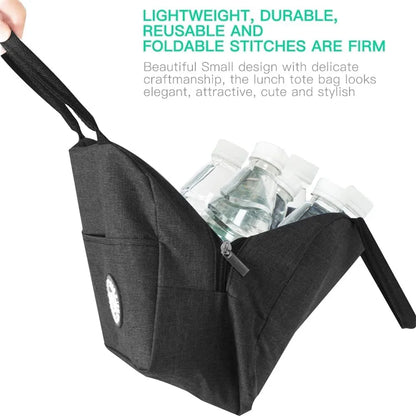 Skull Lunch Bag Insulated Zipper Thermal