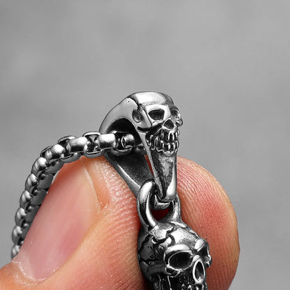 Skull Cross Stainless Steel Necklaces Pendants