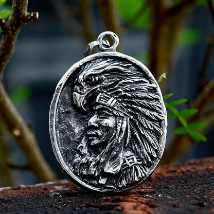 Native Indian Eagle Necklace Pendant