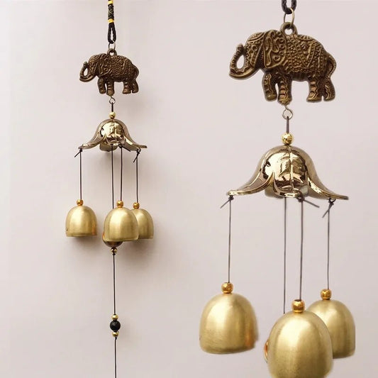 Elephant Retro Wind Chimes Copper