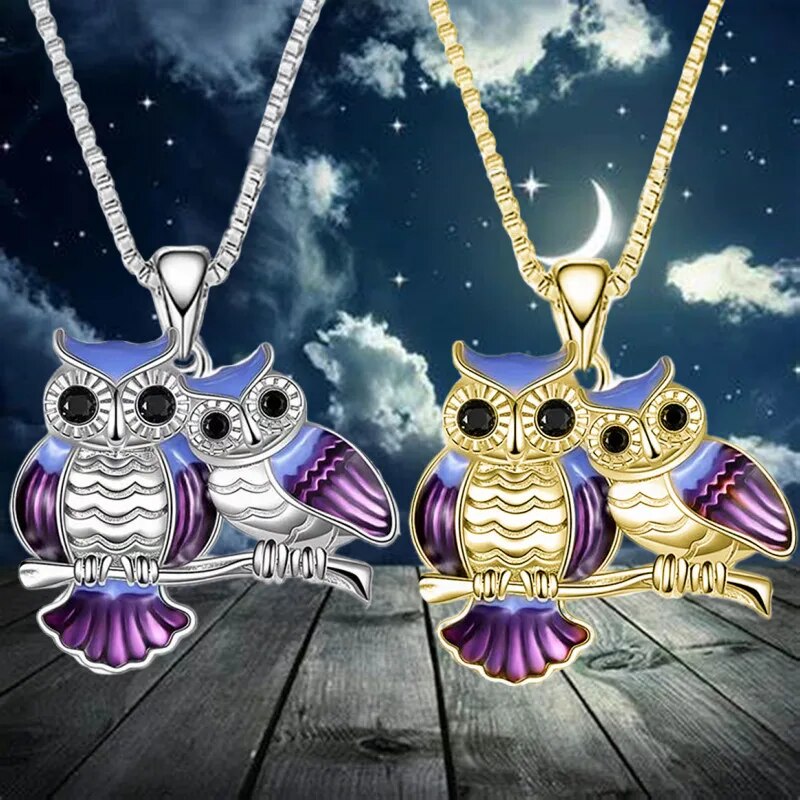 Owl Necklace Stainless Steel