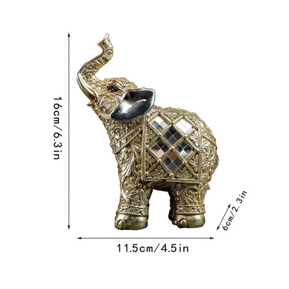 Elephant Statue Sculpture Figurine Resin