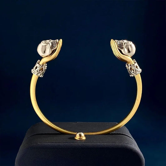 Skull Open Bracelet Bangle