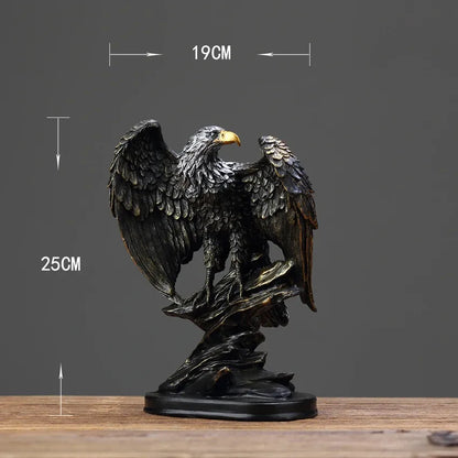 Native Eagle Bronze Resin Statue