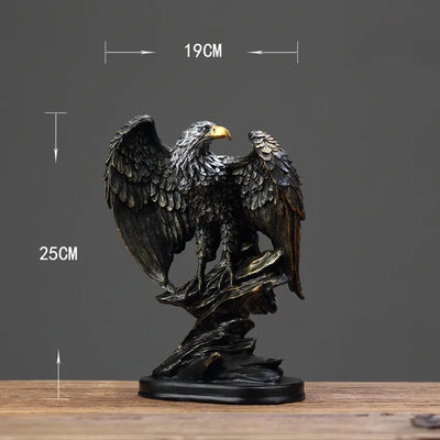 Native Eagle Bronze Resin Statue