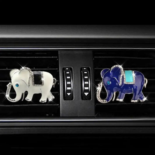 Elephant Car Ornaments Car Aroma Diffuser Air Fresheners Vent Clip