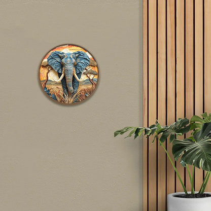 Elephant Metal Sign Home & Entrance Decoration