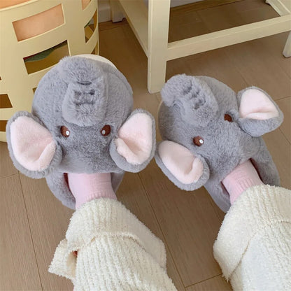 Elephant Cotton Slippers Soft Sole Cotton