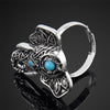 Silver Color Plated Elephant Head Ring