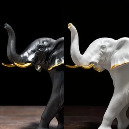 Elephant Statues Resin 1 Pairs