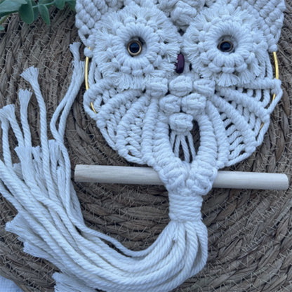 Owl Macrame Woven Decor Wall Hanging