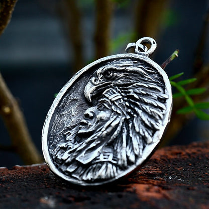 Native Indian Eagle Necklace Pendant