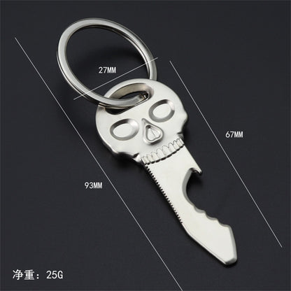 Skull Shape Beer Bottle Opener  Keychain