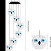 Owl Chimes Wind Hanging Solar Light