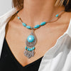 Native Turquoise Tassel Necklaces