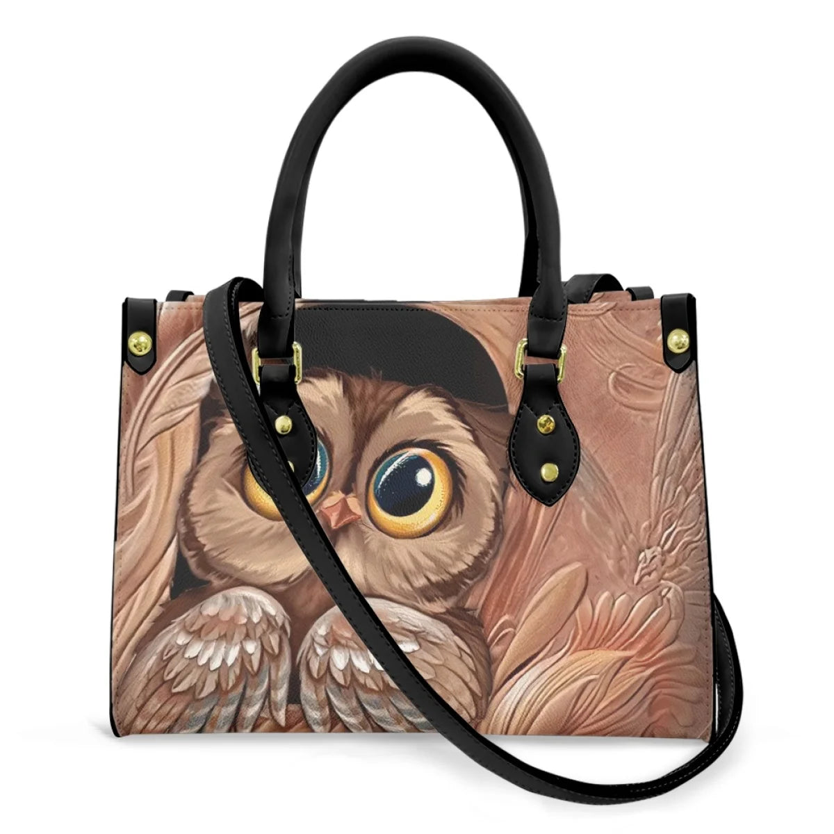 Owl Handbags Pattern Leather